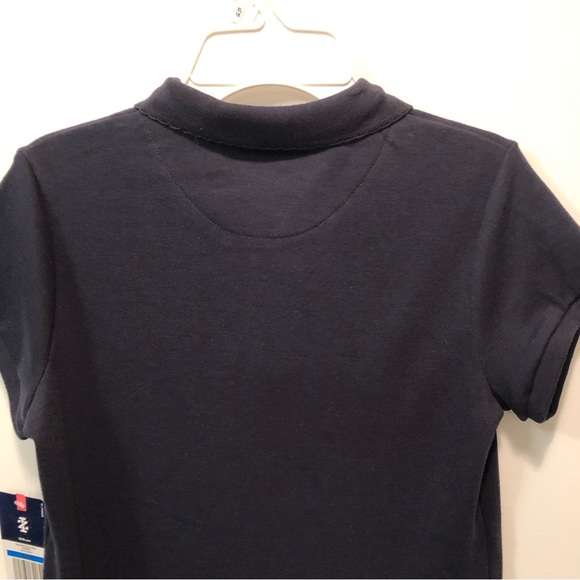 Izod Approved Schoolwear Golf Uniform Short Sleeve Girls Polo Navy XL (16) - Picture 15 of 16